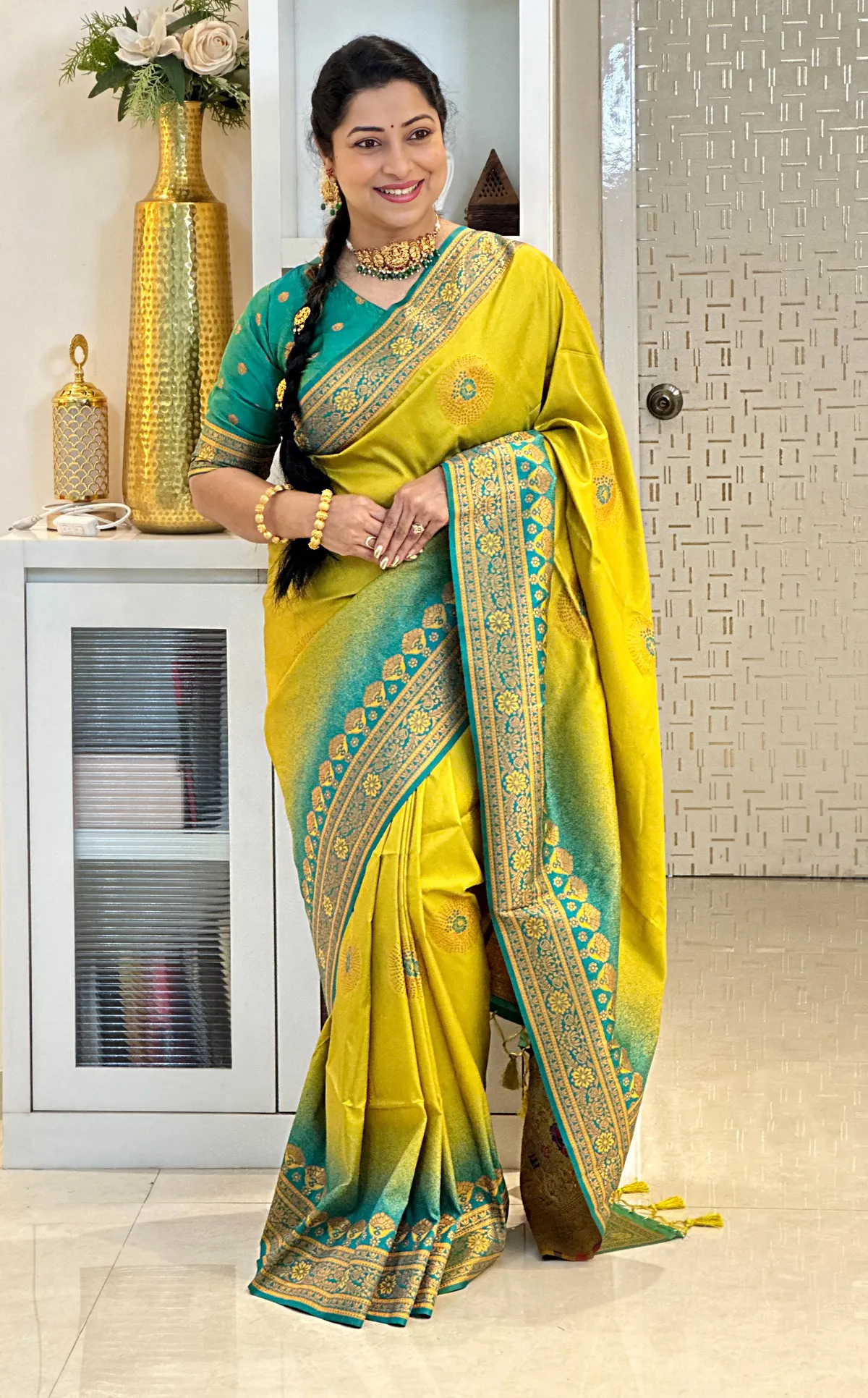 Premium Soft Silk Banarasi Saree with Zari Weaving